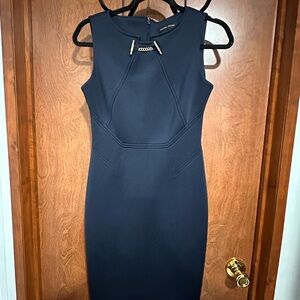 Ivanka Trump Midnight Blue Midi Dress